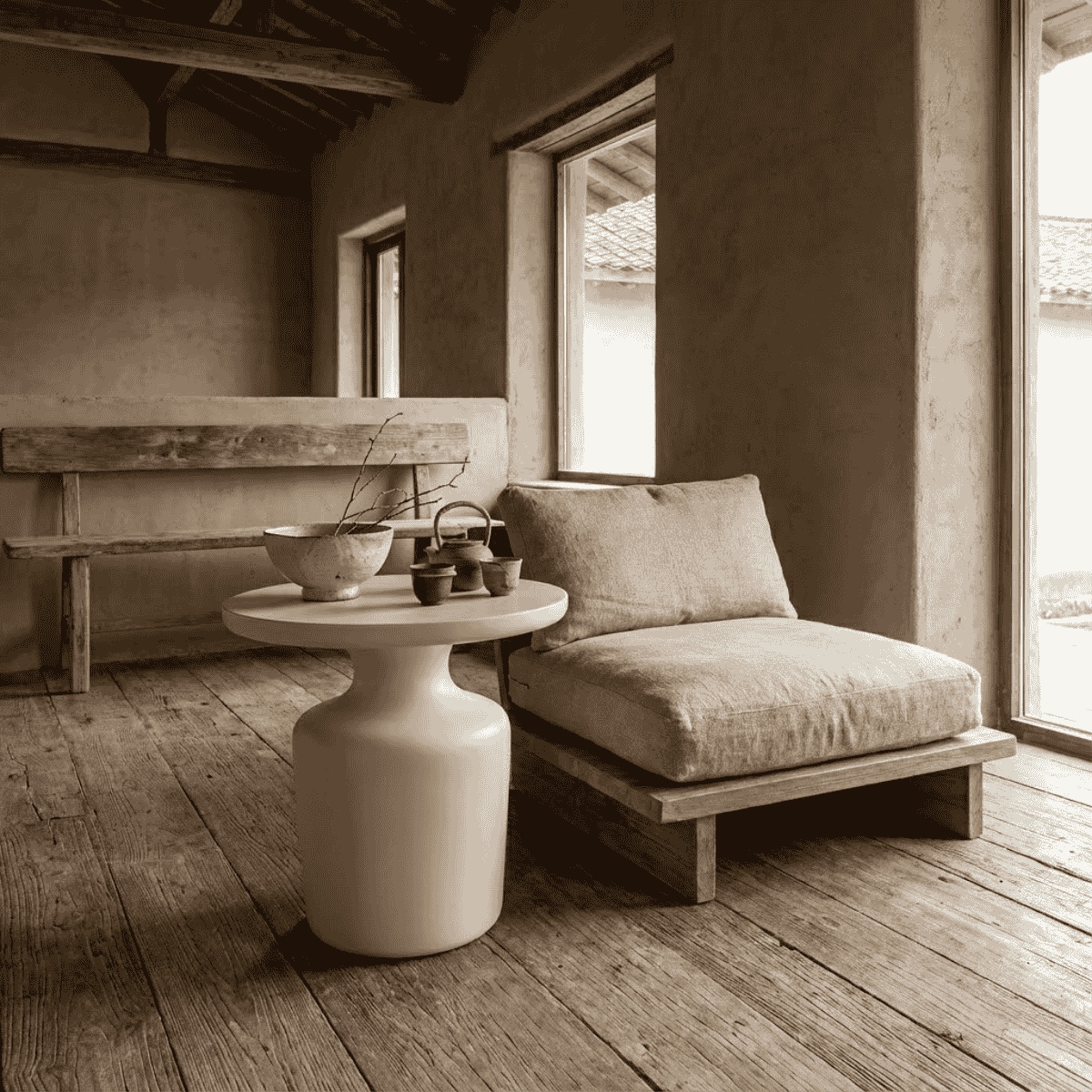 Các Góc Nhà Có Thể Decor Nội Thất Phối Hợp Cùng Bàn/Đôn Xi Măng