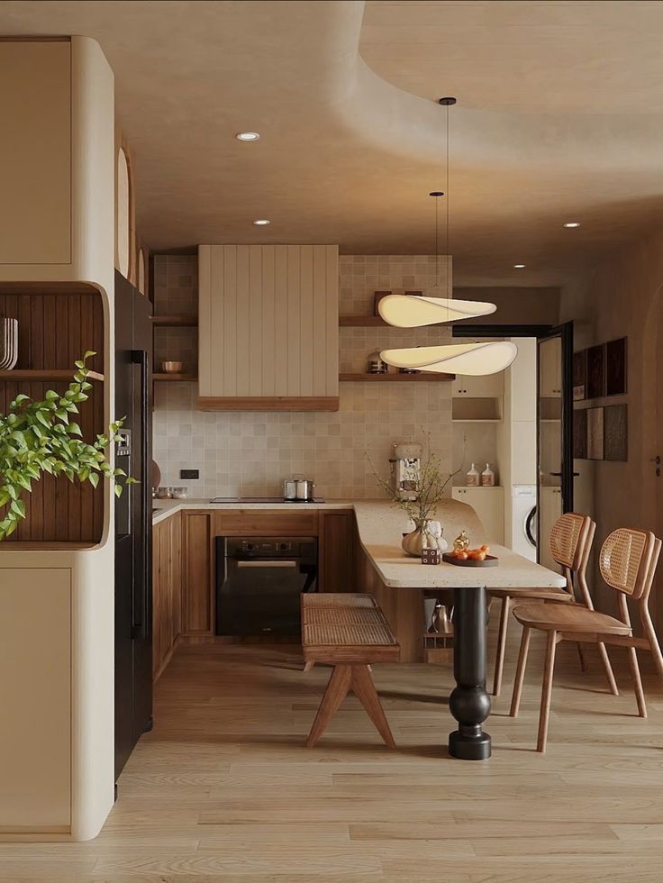 Tương phản Hùng vĩ: Khi Gỗ Óc Chó gặp Bê Tông Mài trong không gian sống