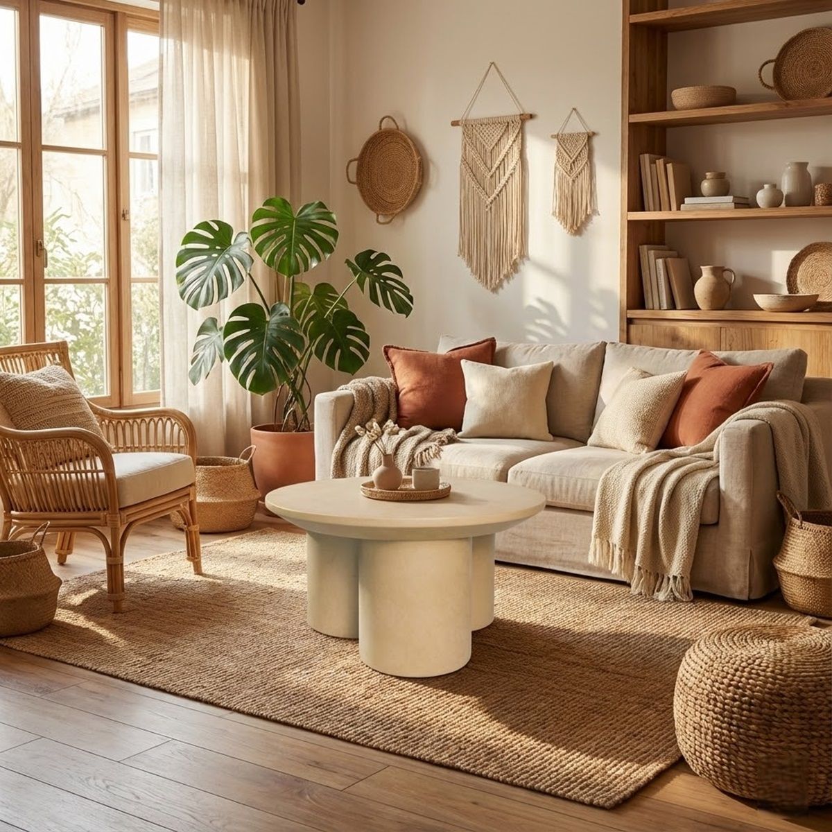 Bàn Trà Xi Măng: Chi tiết ‘Thô’ Làm Dịu Lại Không Gian Hiện Đại Và Sang Trọng