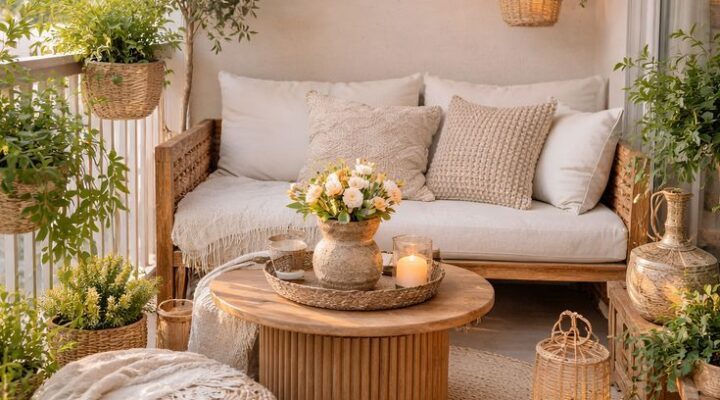 Decor: Biến Ban Công Chung Cư 3m² Thành “Resort Tại Gia” Đón Tết