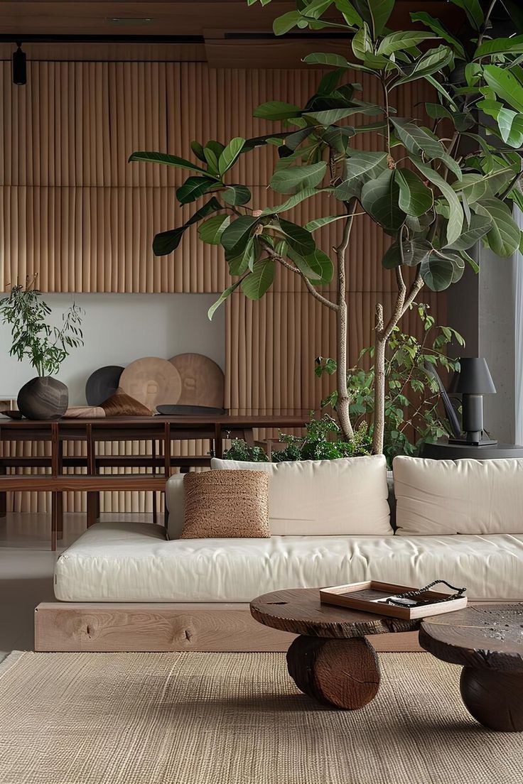 10 Mẫu Phòng Khách Wabi Sabi Đẹp Nhất Tết 2026