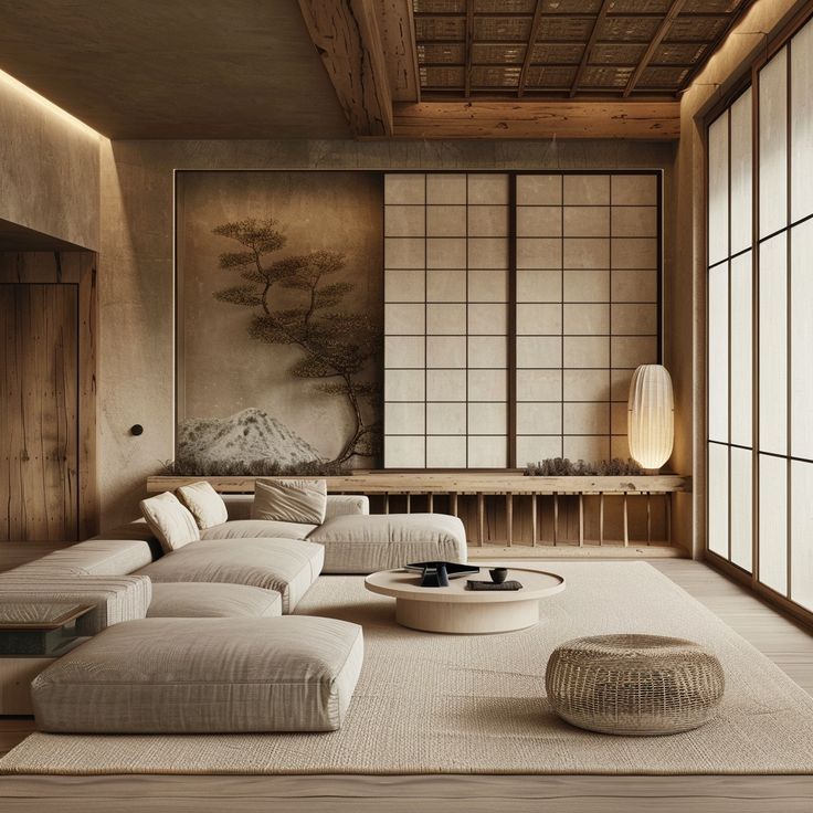 10 Mẫu Phòng Khách Wabi Sabi Đẹp Nhất Tết 2026