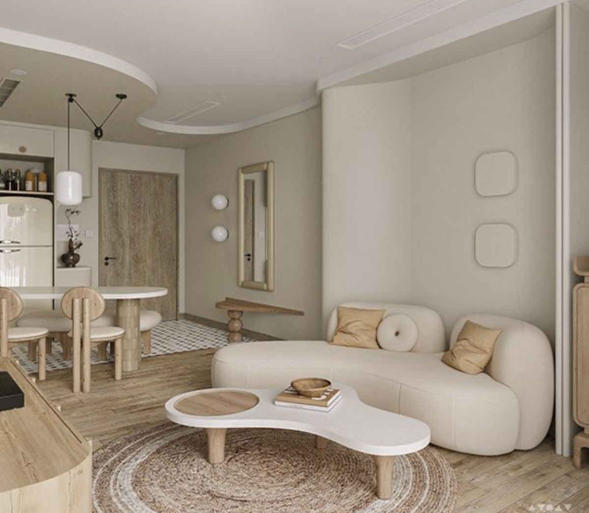 Thiết Kế Nội Thất Chung Cư 70m2: Biến Hóa Từ Ngột Ngạt Thành Không Gian “Biết Thở”