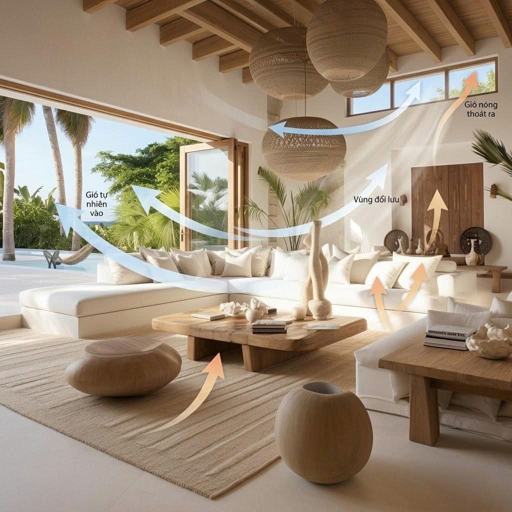 Thiết kế nội thất Wabi Sabi mùa hè: Tìm về sự mát lạnh trong sự thô mộc
