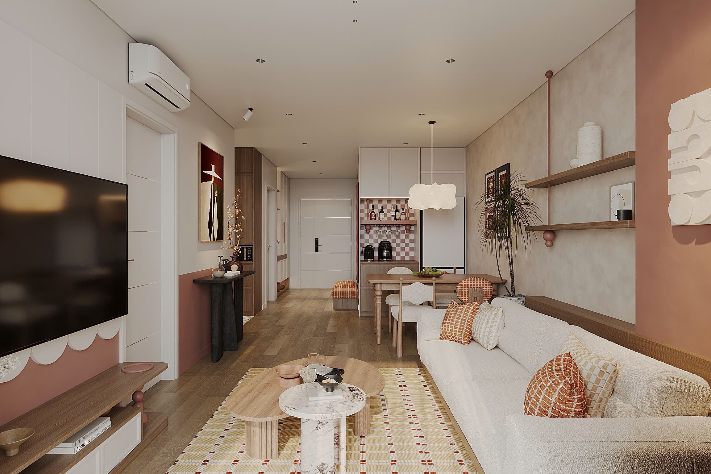 Dự Án Hồn Xưa Trong Phố Thị: Bản Giao Hưởng Mid-Century Modern Đầy Nghệ Thuật Của Ben Concept
