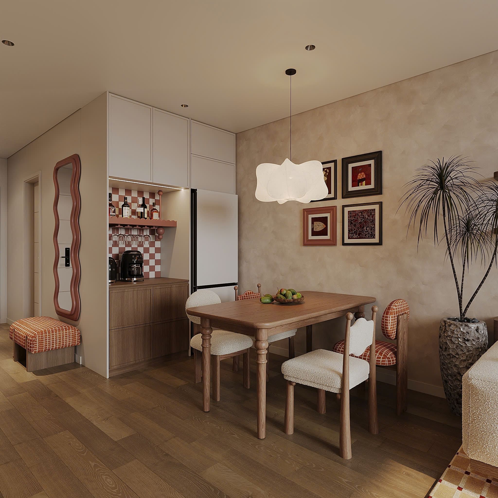 Dự Án Hồn Xưa Trong Phố Thị: Bản Giao Hưởng Mid-Century Modern Đầy Nghệ Thuật Của Ben Concept