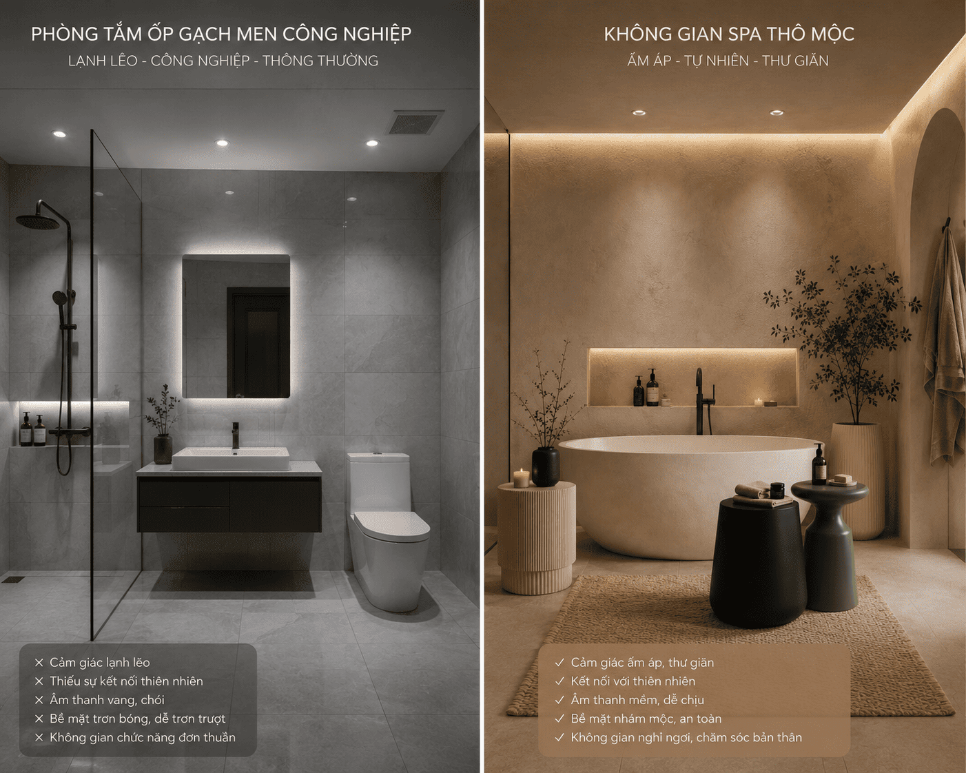 Thiết kế phòng tắm spa tại nhà: Xu hướng Bathroom Upgrade nâng tầm sống thượng lưu 2026