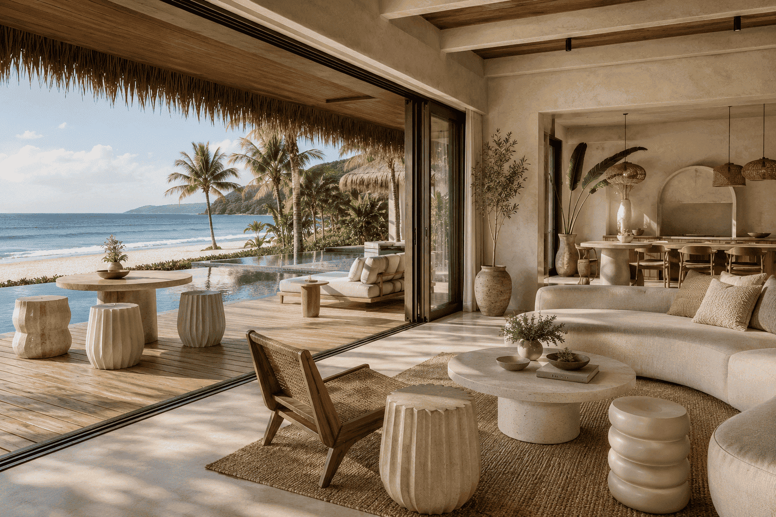 Thiết kế nội thất resort biển: Giải pháp bền vững và chuẩn gu nghỉ dưỡng
