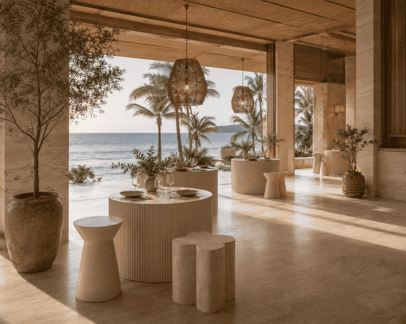 Thiết kế nội thất resort biển: Giải pháp bền vững và chuẩn gu nghỉ dưỡng