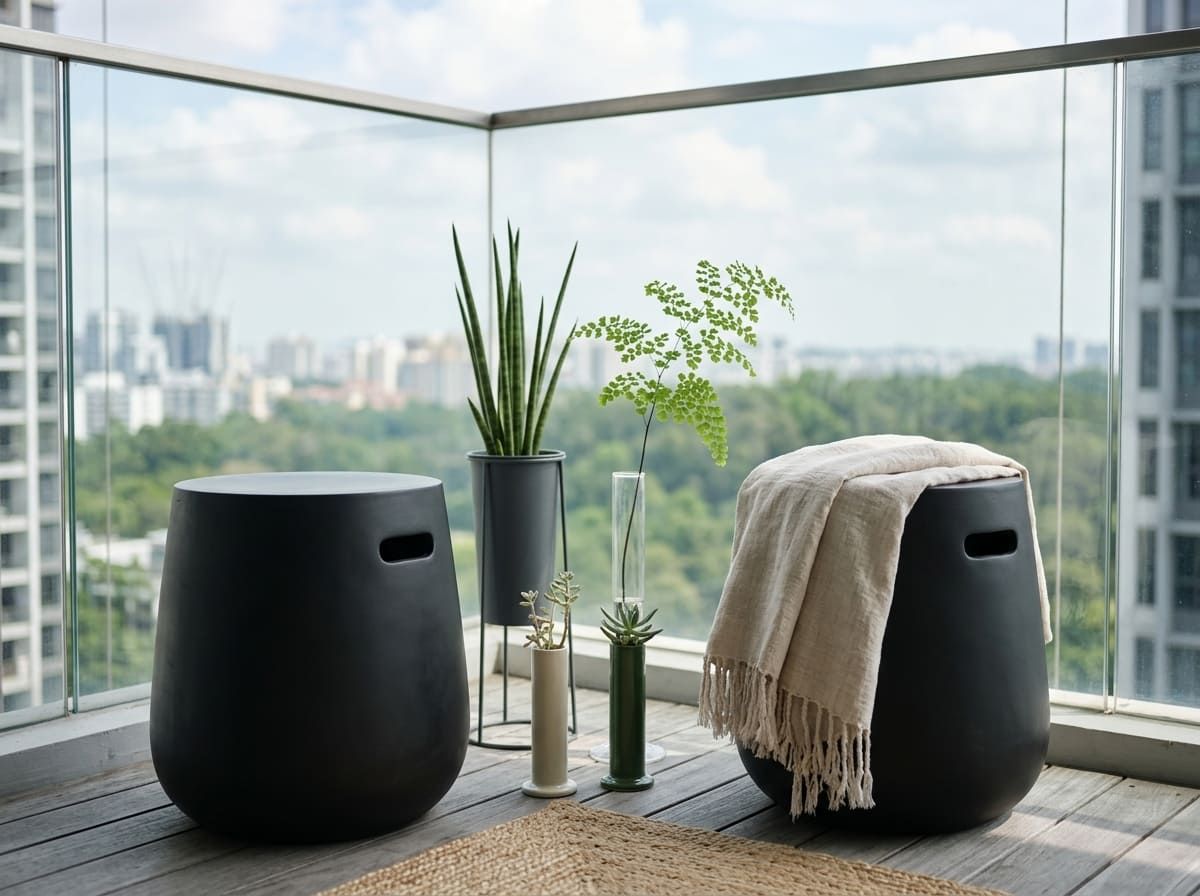Decor ban công chung cư nhỏ chuẩn phong cách Coastal Việt: Chỉ cần 2m² và 2 món đồ