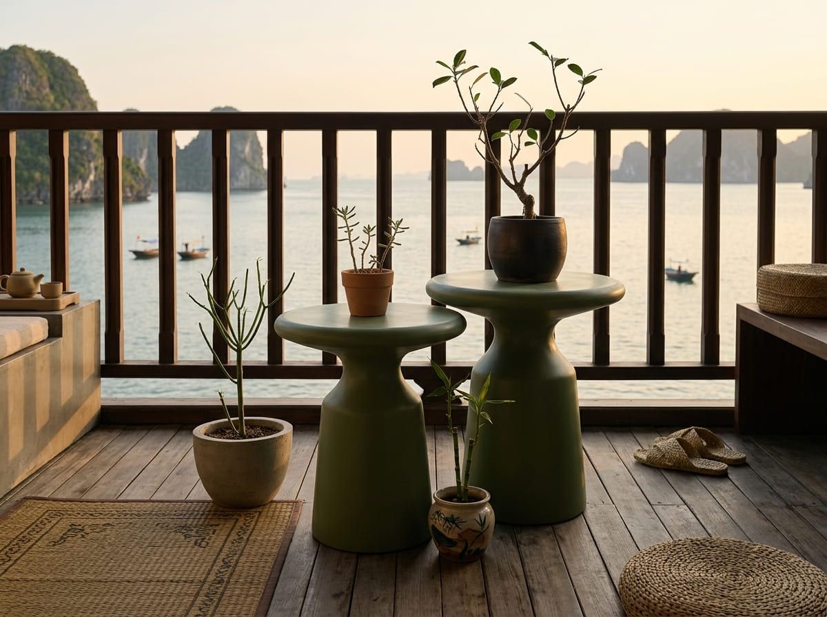 Decor ban công chung cư nhỏ chuẩn phong cách Coastal Việt: Chỉ cần 2m² và 2 món đồ