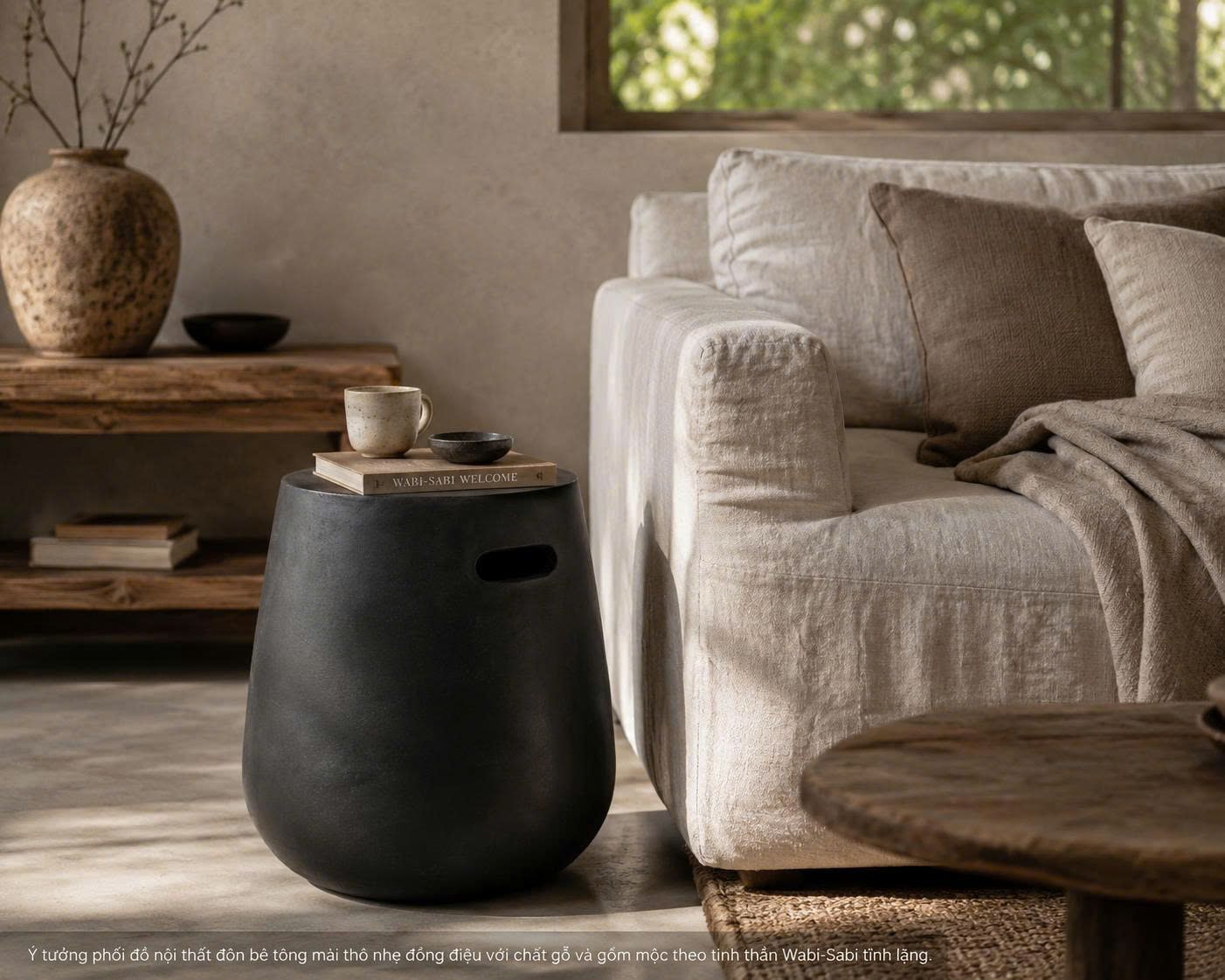Phối Đồ Nội Thất Đôn Bê Tông: 7 Công Thức Mix & Match Cho Mọi Phong Cách Nhà