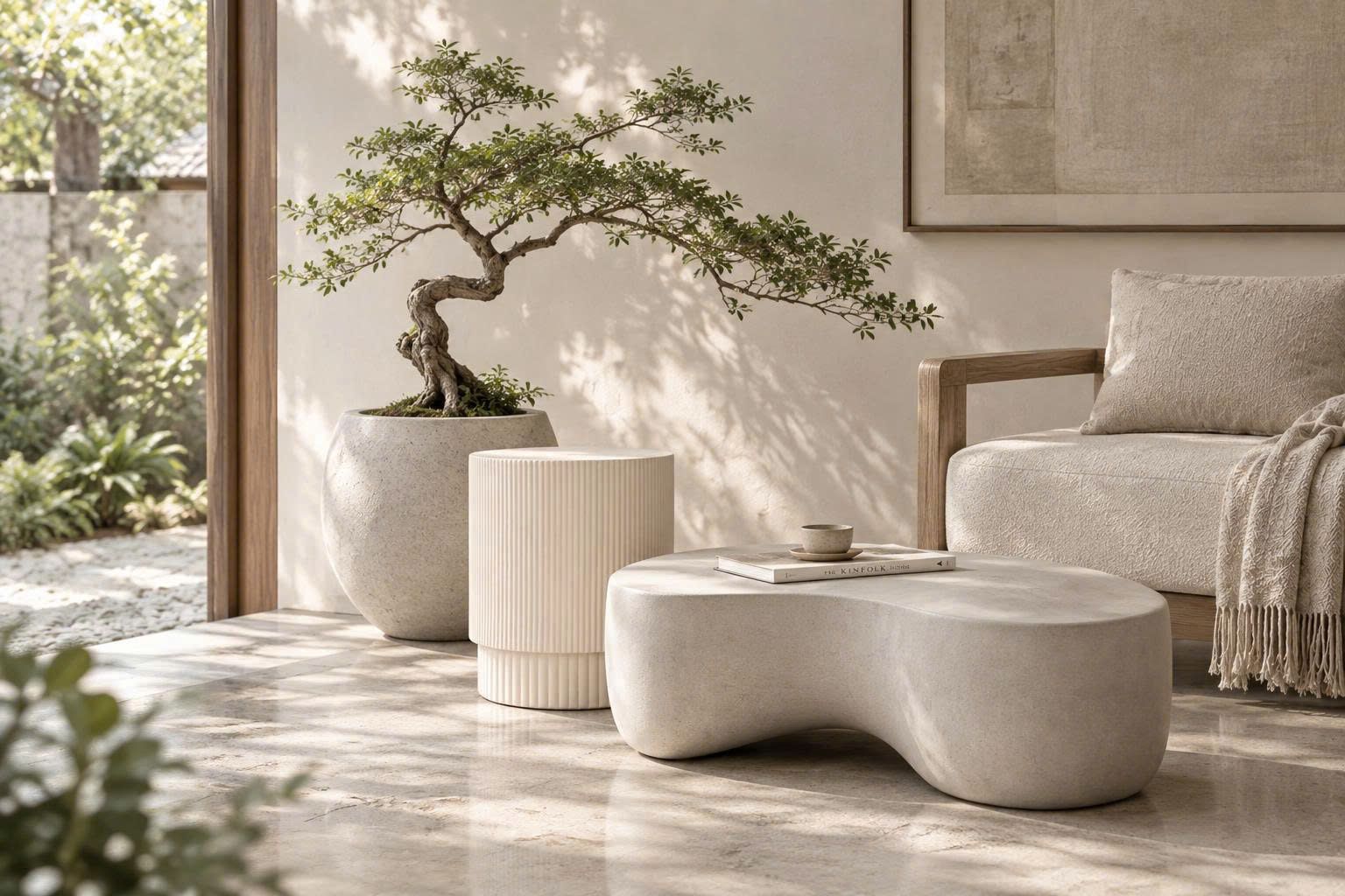 4 Thiết Kế Đôn Xi Măng Soft Brutalism: Tôn Vinh Dáng Bonsai Việt